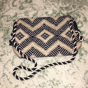 World Market Jute Wrapped Rope Strap Crossbody Bag
